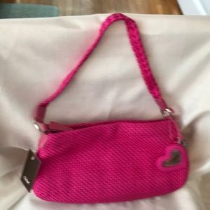 THE SAK Woven Fuchsia Handbag